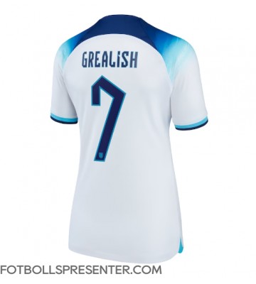 England Jack Grealish #7 Hemma Matchtröja Dam VM 2022 Kortärmad